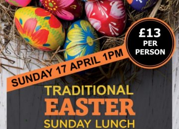 Traditional Easter Sunday lunch - Sunday 17 April
